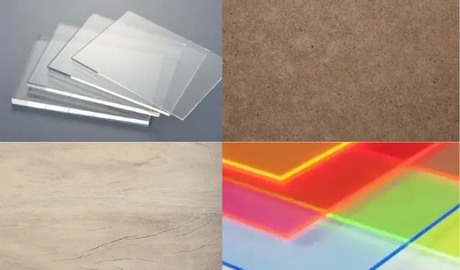 Materials ideal for laser cutting