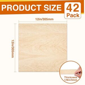 42 Pack Basswood Sheets For Laser Engraving