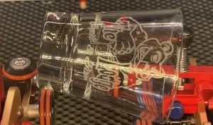 Glass Engraving with 60W Omtech CO2 Laser Engraver