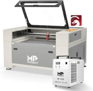 Monport Upgraded Fireproof Auto Focus 100W CO2 Laser Engraver & Cutter