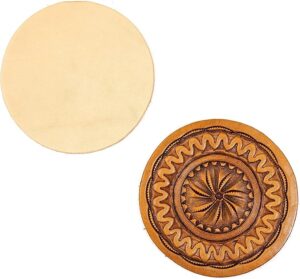 Springfield Leather Company 3-1/4" Round Vegetable Tan Leather for Coasters