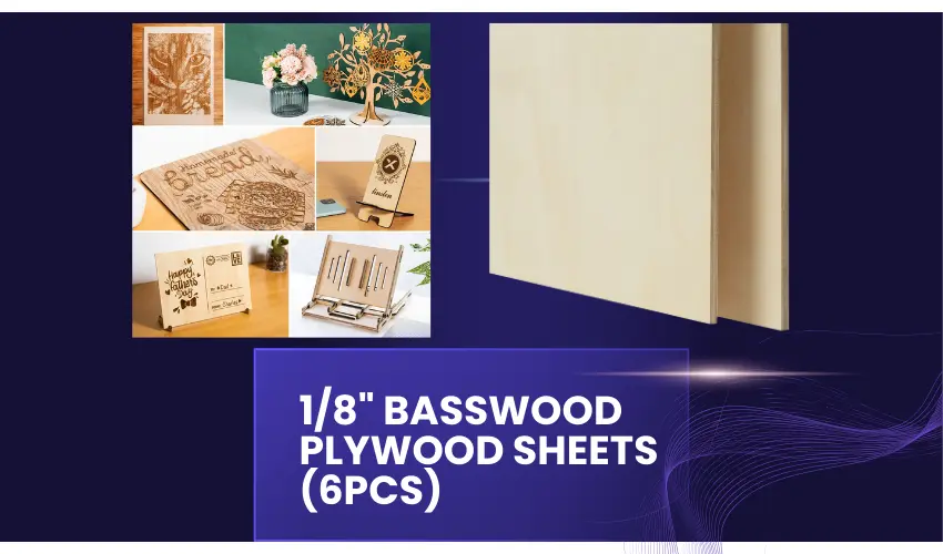 1/8" Basswood Plywood Sheets (6pcs) 