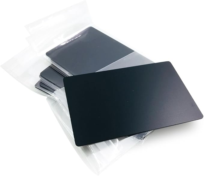 RHBLME 4 PCS Anodized Aluminum Sheets Metal, 6 X 6 X 1/25 Inch Black