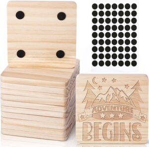4" Wood Coasters Laser Engraving Blanks