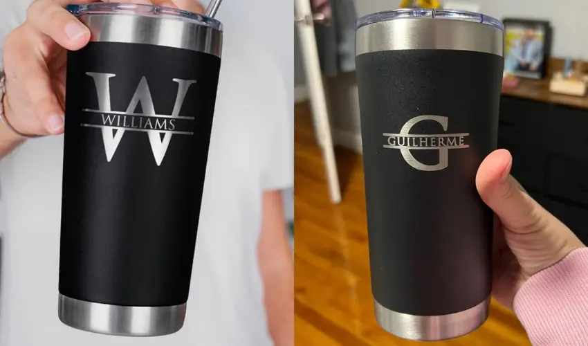 Superior Marking on Powder-Coated Tumblers