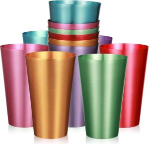 12 Set Aluminum Tumblers