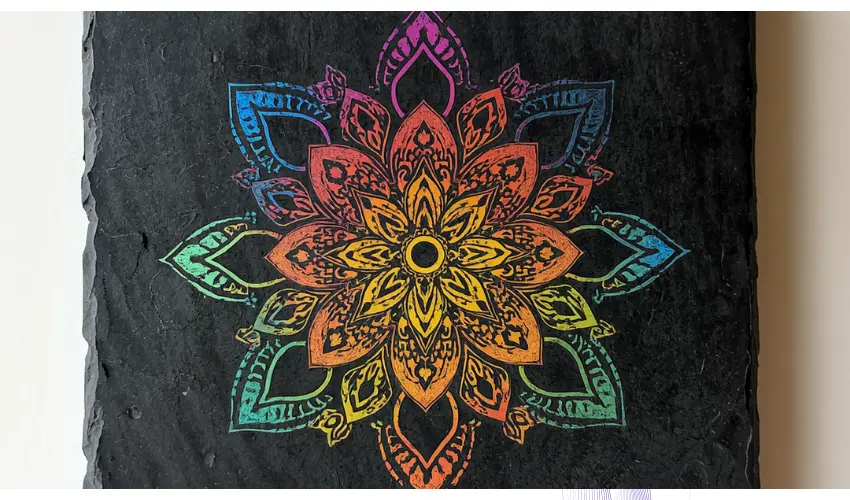 How To Add Color to Laser Engraved Slate Coasters