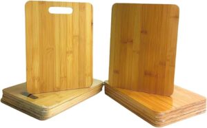Invisoncorp 12pcs Bamboo Engravable Cutting Boards