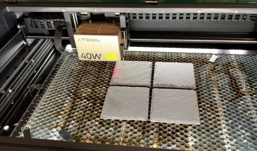 Laser Engrave Slate Coasters