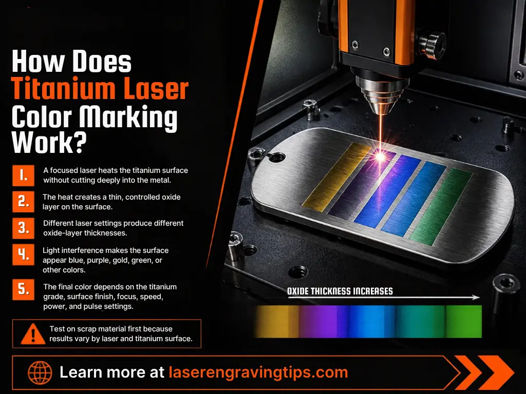 How Does Titanium Laser Color Marking Work?