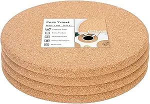 Cork Trivet, 4 Pack for laser engraving