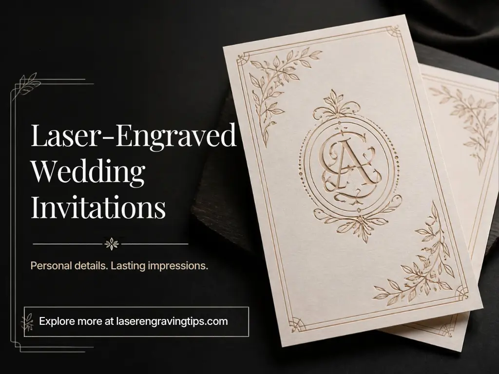 Laser Engraved Wedding Invitations