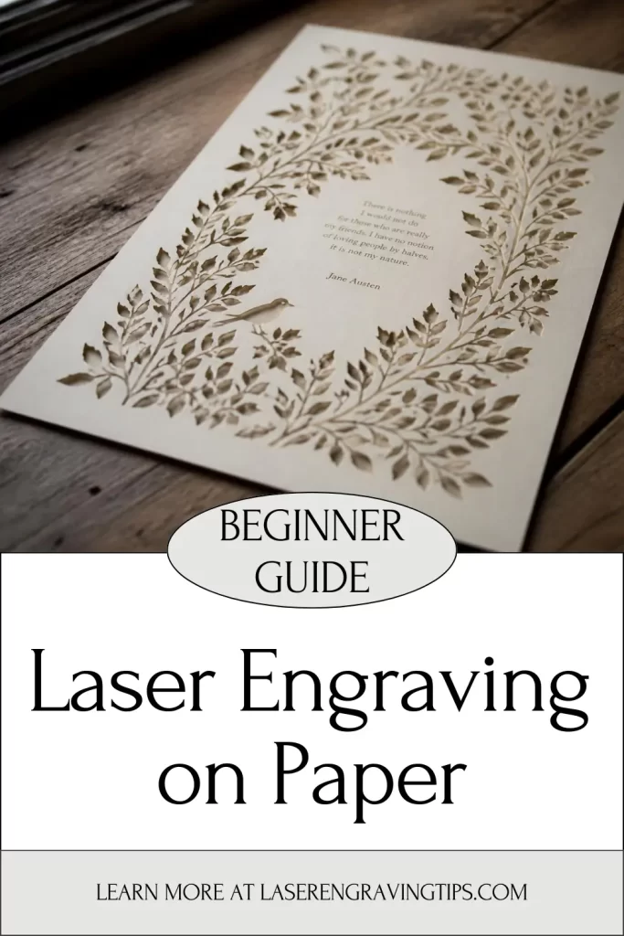 Laser Engraving on Paper