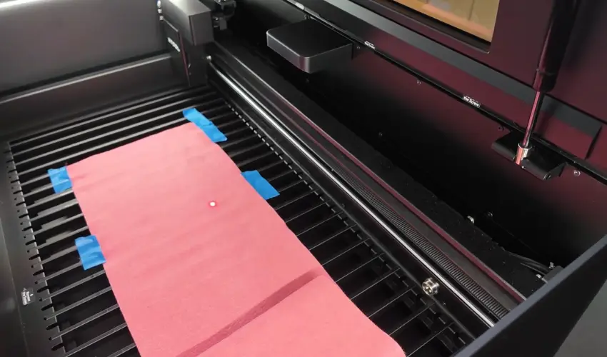 Secure Your Felt to the Laser Bed