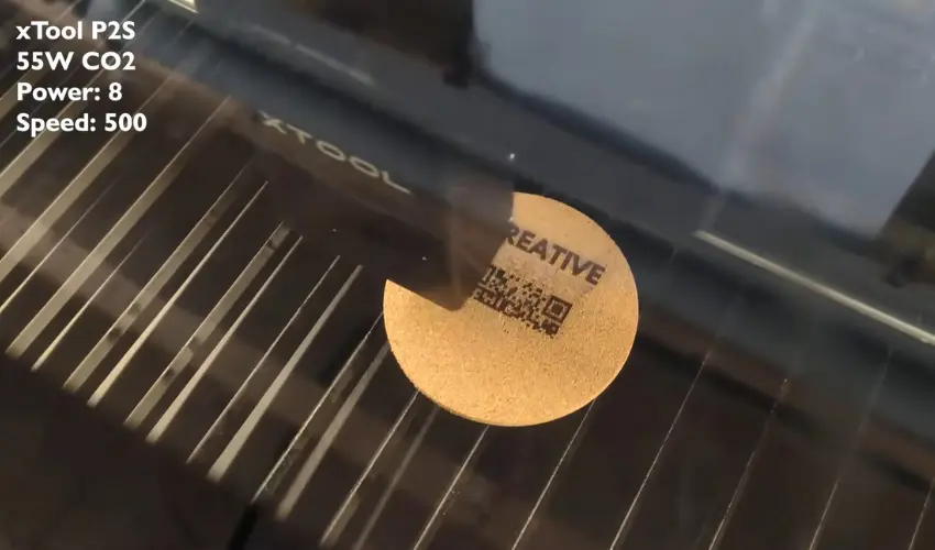 xTool P2S CO₂ Laser Cutter – Best Overall for Laser Engraving Cork 