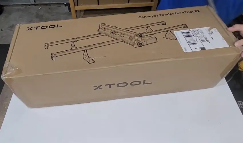 Automatic Conveyor Feeder Assembly Instructions for xTool P2 and P2S