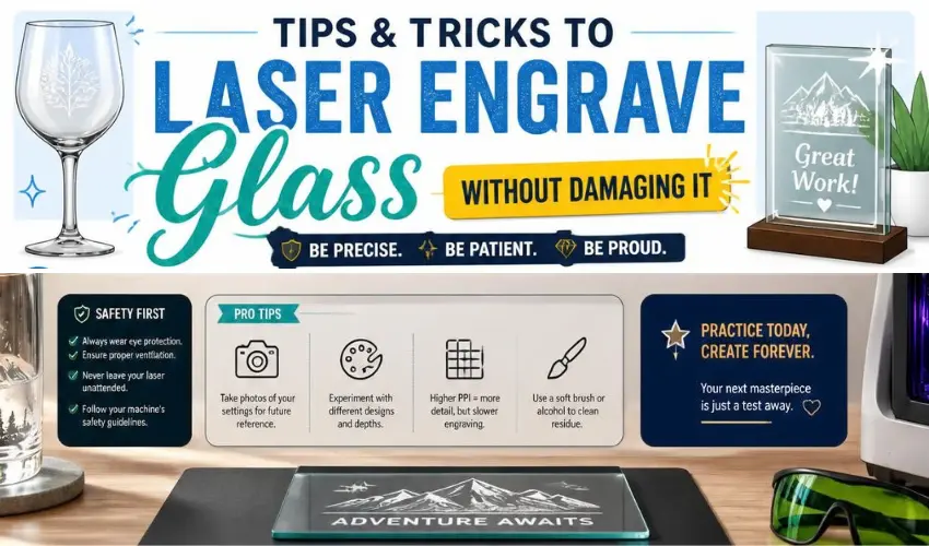 Tips and Tricks To Laser Engrave Glass without Damaging It