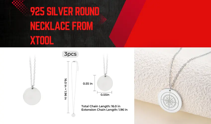 925 Silver Round Necklace From xTool