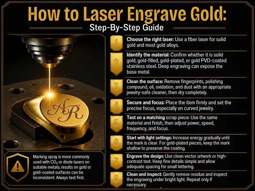 How To Laser Engrave Gold