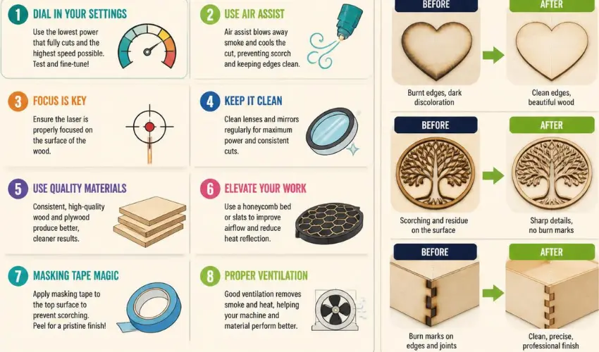How To Prevent Burn Marks on Wood and Plywood