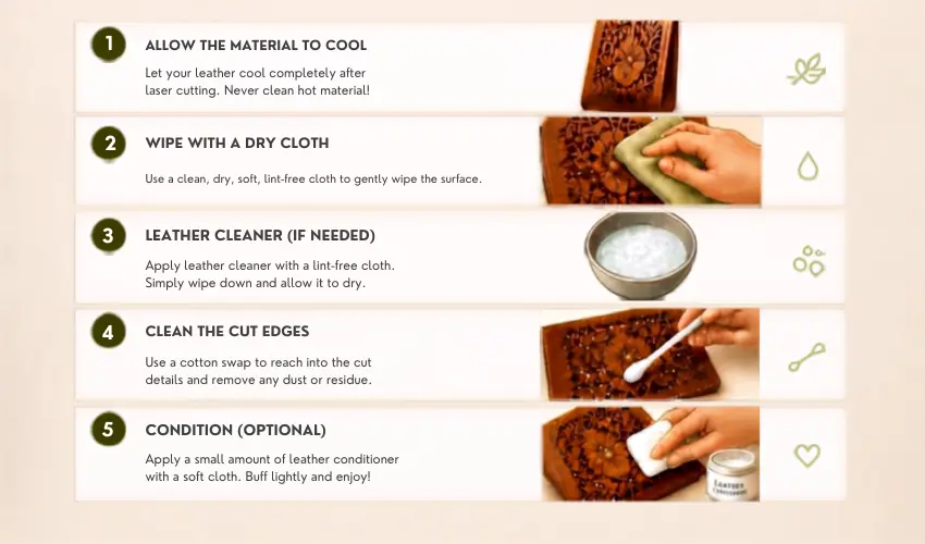 How To Clean Laser Cut Leather