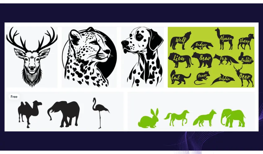 Wildlife SVG Files For Laser Engraving