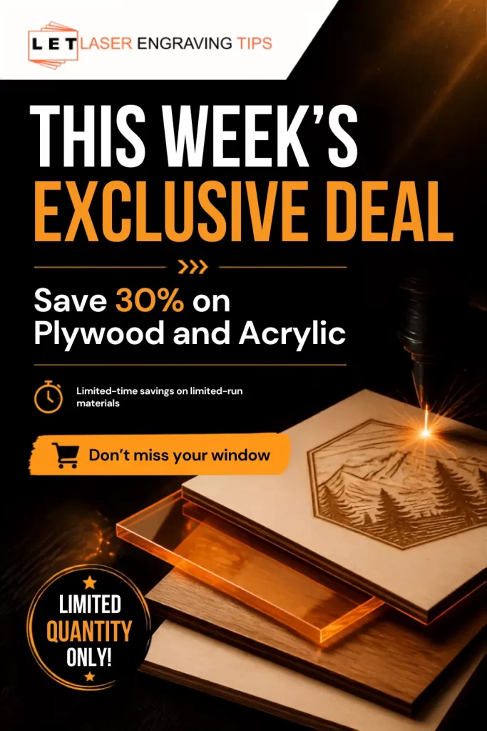 Save 30% on Plywood and Acrylic